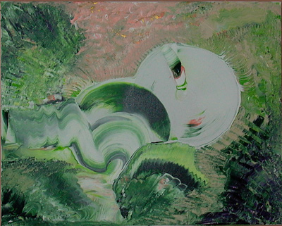 2012 Composition in Acrylic: Shell Dab